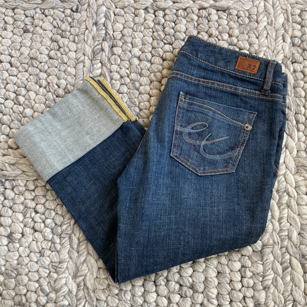 X2 by Express cuffed cropped jeans